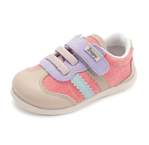 Zapatillas lona velcro+elástico sardina